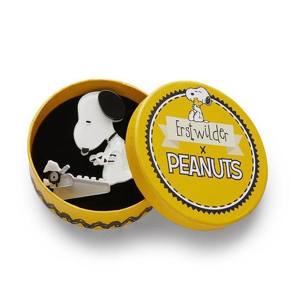Erstwilder - Peanuts - World Famous Author Snoopy Brooch (2020) - 20th Century Artifacts