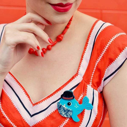 Erstwilder - Pedro the Piranha Brooch (2018) (p) - 20th Century Artifacts