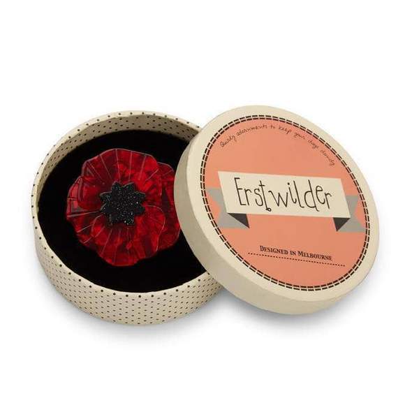 Erstwilder - Poppy Field Brooch (2017) Red - 20th Century Artifacts