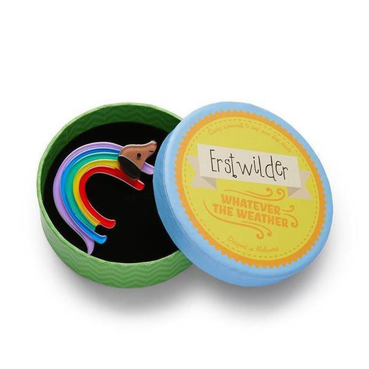 Erstwilder - Rainbow Ruff Dog Brooch (2020) - 20th Century Artifacts