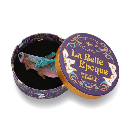 Erstwilder - Rite of Spring Grasshopper Brooch (2023) - 20th Century Artifacts