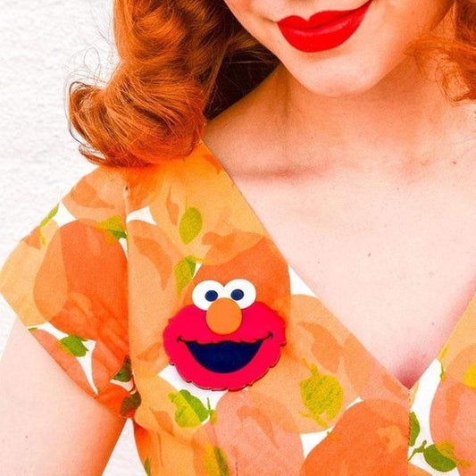 Erstwilder - Sesame Street - Elmo Brooch (2019) - 20th Century Artifacts