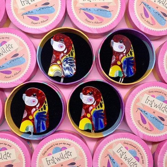Erstwilder - The Rowdy Rosella Brooch (Pete Cromer) (2019) - 20th Century Artifacts