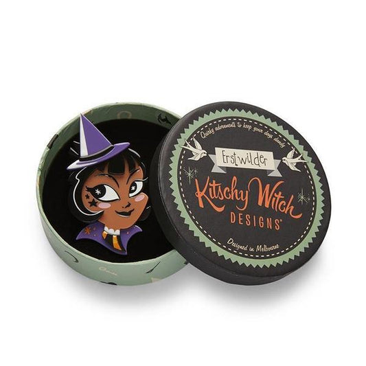 Erstwilder - Which Witch? Brooch (2020) dark - 20th Century Artifacts