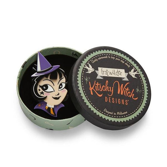 Erstwilder - Which Witch? Brooch (2020) pale - 20th Century Artifacts