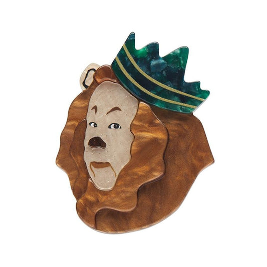 Erstwilder - Wizard of Oz - Cowardly Lion Brooch - 20th Century Artifacts