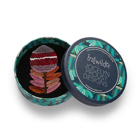 Erstwilder - Wonderous Waratah Brooch (Jocelyn Proust) (2022) - 20th Century Artifacts