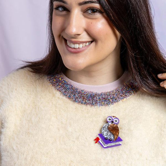 Erstwilder - Studious Snow Owl Brooch (2026)