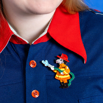Erstwilder - Fire Chief Spot Brooch