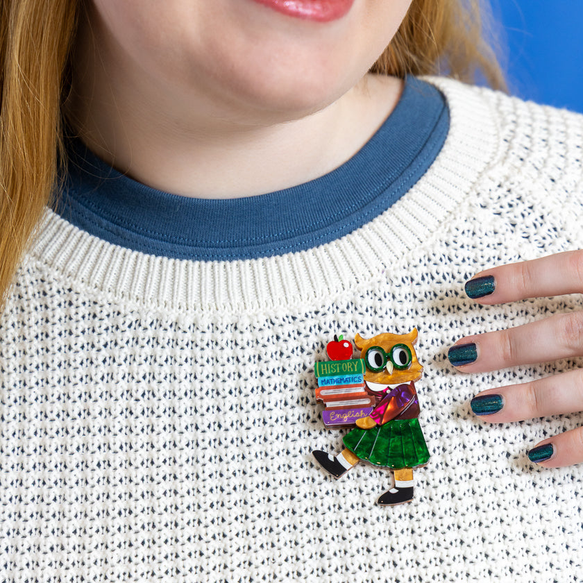 Erstwilder - Professor Hootsworth Brooch