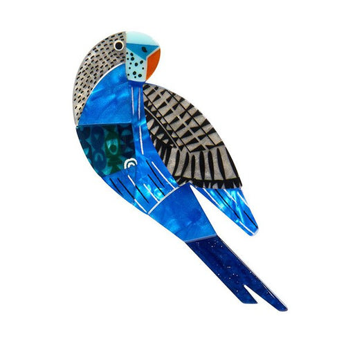 Erstwilder - A Budgie Named Chirp Brooch (Clare Youngs) - 20th Century Artifacts