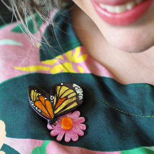 Erstwilder - *** A Butterfly Named Flutter Brooch (Clare Youngs) FREE GIFT WITH PURCHASE - 20th Century Artifacts