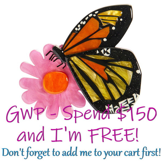 Erstwilder - *** A Butterfly Named Flutter Brooch (Clare Youngs) FREE GIFT WITH PURCHASE - 20th Century Artifacts