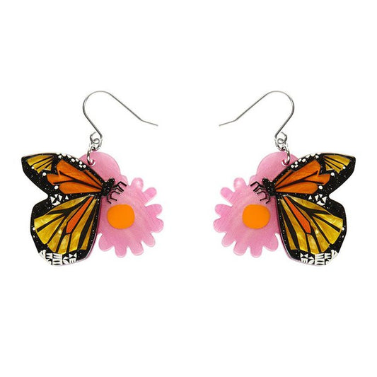 Erstwilder - A Butterfly Named Flutter Drop Earrings (Clare Youngs) - 20th Century Artifacts