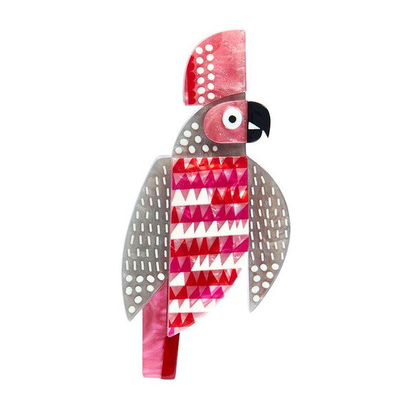 Erstwilder - A Cockatoo Named Squawk Brooch (Clare Youngs) - 20th Century Artifacts
