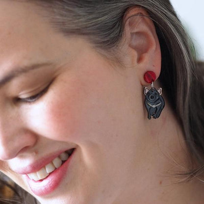 Erstwilder - A Devilish Christmas Tasmanian Devil Earrings (2021) - 20th Century Artifacts
