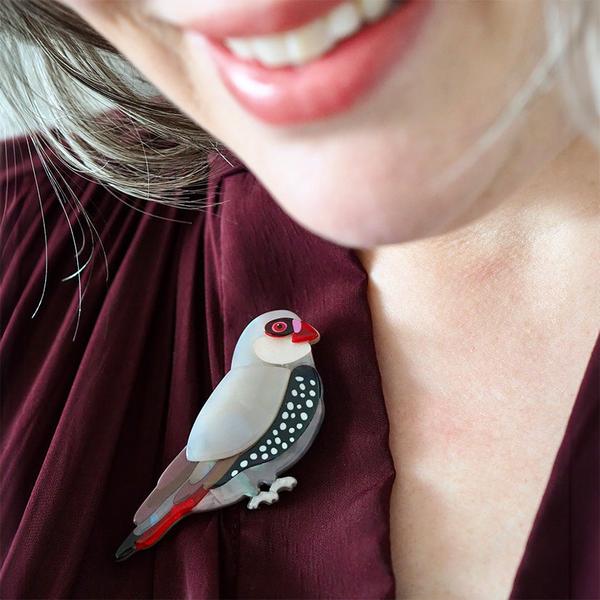 Erstwilder - *** A Finch by Any Other Name Brooch (Jocelyn Proust) FREE GIFT WITH PURCHASE - 20th Century Artifacts