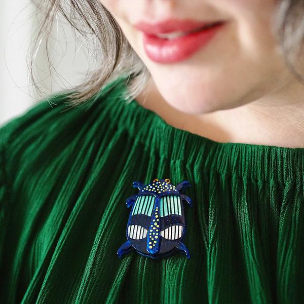 Erstwilder - A Jewel Among Beetles Brooch (Jocelyn Proust) (2022) - 20th Century Artifacts