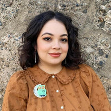 Load image into Gallery viewer, Erstwilder - A Most Ghostly Owl GITD Brooch (2022) - 20th Century Artifacts