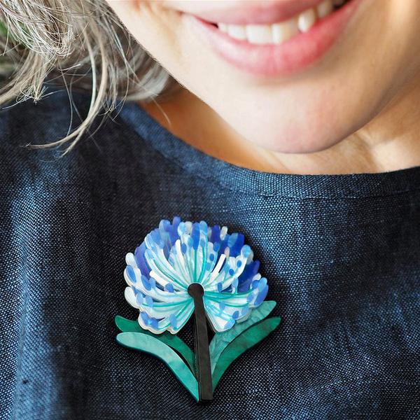 Erstwilder - Abundant Agapanthus Brooch (Jocelyn Proust) (2025) - 20th Century Artifacts