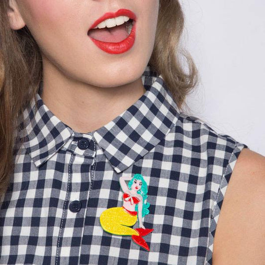 Erstwilder - Adella the Elder Mermaid Brooch (2017) - 20th Century Artifacts
