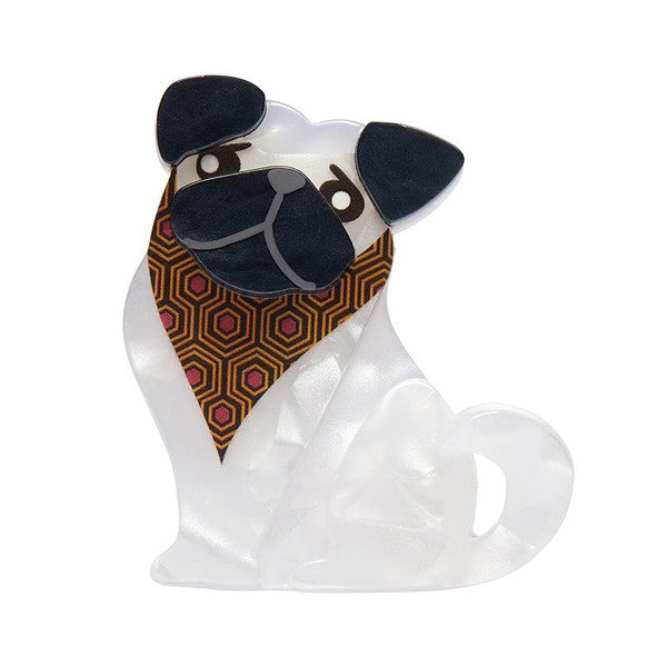 Erstwilder - Adoring Polly Pug Mini Brooch - 20th Century Artifacts