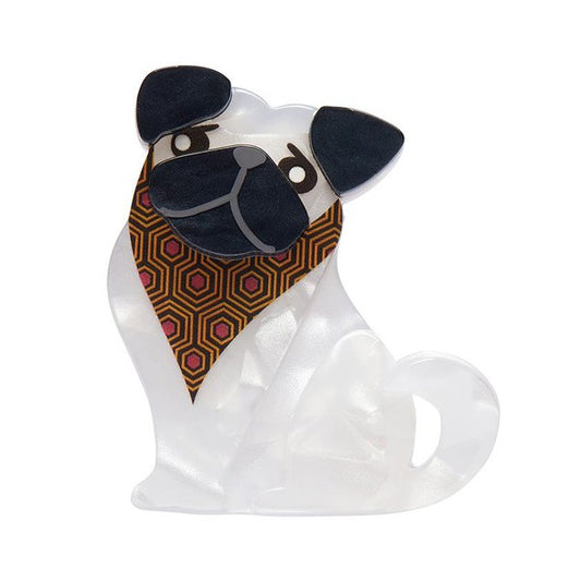 Erstwilder - Adoring Polly Pug Mini Brooch - 20th Century Artifacts
