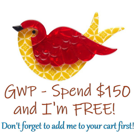 Erstwilder - *** Anouk's Lost Letter Brooch FREE GIFT WITH PURCHASE - 20th Century Artifacts