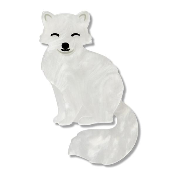 Erstwilder - Arctic Fox Simplified Mini Brooch - 20th Century Artifacts