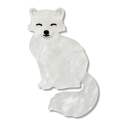 Erstwilder - Arctic Fox Simplified Mini Brooch - 20th Century Artifacts