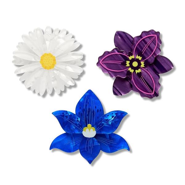 Erstwilder - Assorted Flowers Hair Clips – 3 Piece - 20th Century Artifacts