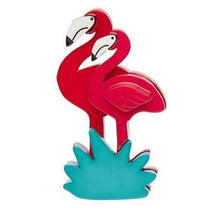 Load image into Gallery viewer, Erstwilder - Attempted Flamboyance Flamingo Brooch (2016) (imperfect) - 20th Century Artifacts