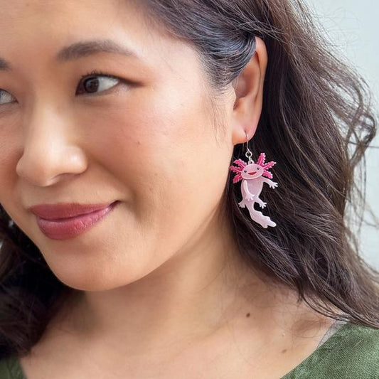 Erstwilder - Axolotl Drop Earrings - 20th Century Artifacts