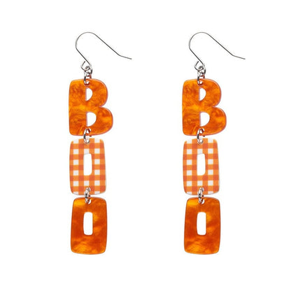 Erstwilder - BOO Gingham Drop Earrings - 20th Century Artifacts