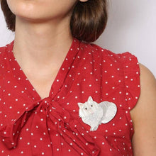 Load image into Gallery viewer, Erstwilder - Babette Marie Cat Brooch (2016) - 20th Century Artifacts