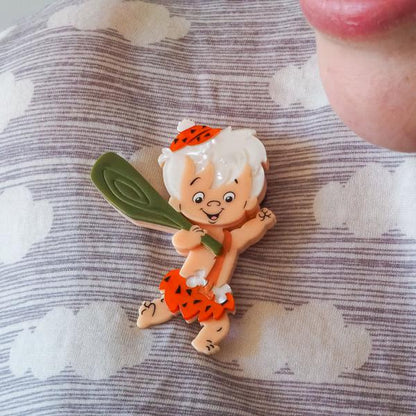 Erstwilder - Bamm-Bamm Rubble Brooch - 20th Century Artifacts