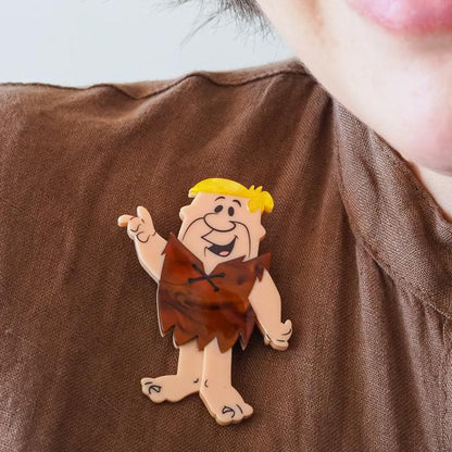 Erstwilder - Barney Rubble Brooch - 20th Century Artifacts