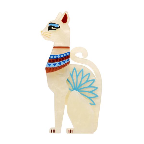 Erstwilder - Bastet the Protector Cat Brooch - 20th Century Artifacts