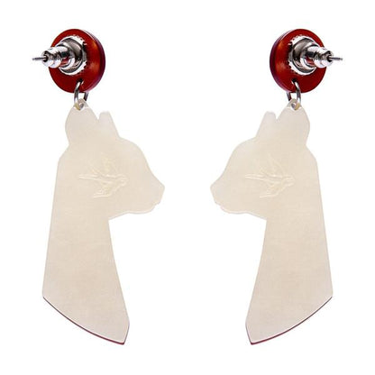 Erstwilder - Bastet the Protector Drop Earrings - 20th Century Artifacts