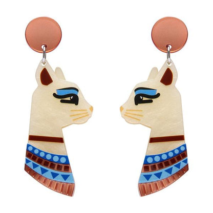 Erstwilder - Bastet the Protector Drop Earrings - 20th Century Artifacts