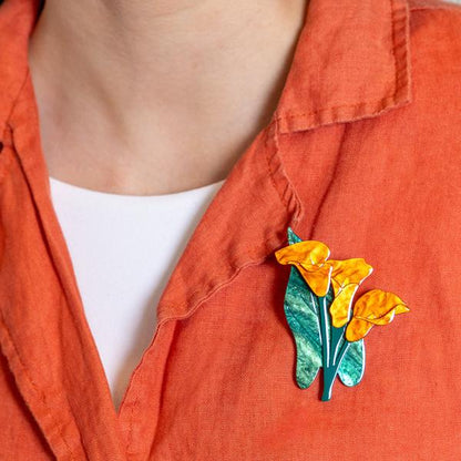 Erstwilder - Beauty Blooms Calla Lily Brooch (2026) - 20th Century Artifacts
