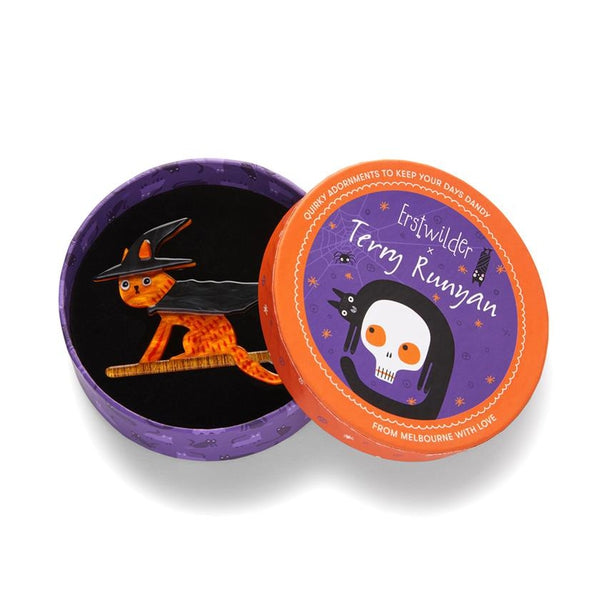 Erstwilder - Bed Knobs & Broomsticks Brooch (Terry Runyan 2) (2023) - 20th Century Artifacts