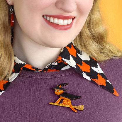Erstwilder - Bed Knobs & Broomsticks Brooch (Terry Runyan 2) (2023) - 20th Century Artifacts
