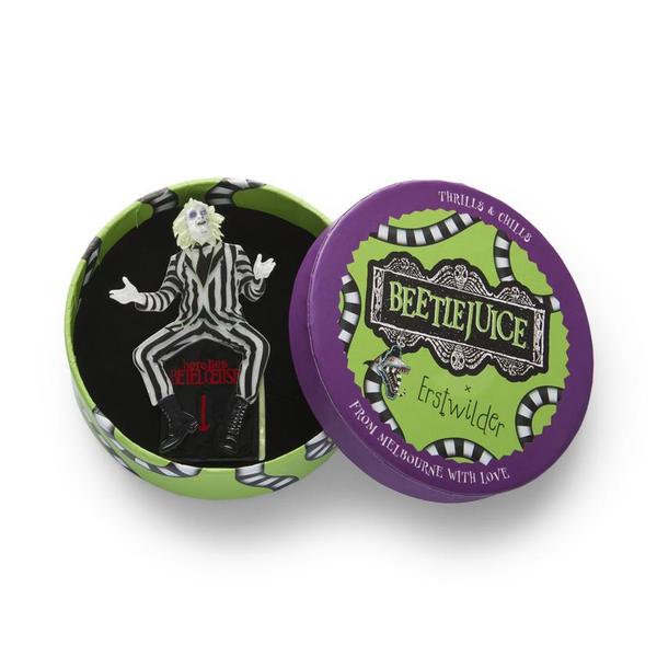 Erstwilder - Beetlejuice Brooch - 20th Century Artifacts