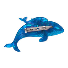Load image into Gallery viewer, Erstwilder - Benevolent Behemoths Blue Whale Brooch (2023) - 20th Century Artifacts