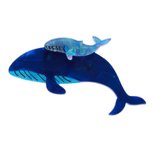 Load image into Gallery viewer, Erstwilder - Benevolent Behemoths Blue Whale Brooch (2023) - 20th Century Artifacts