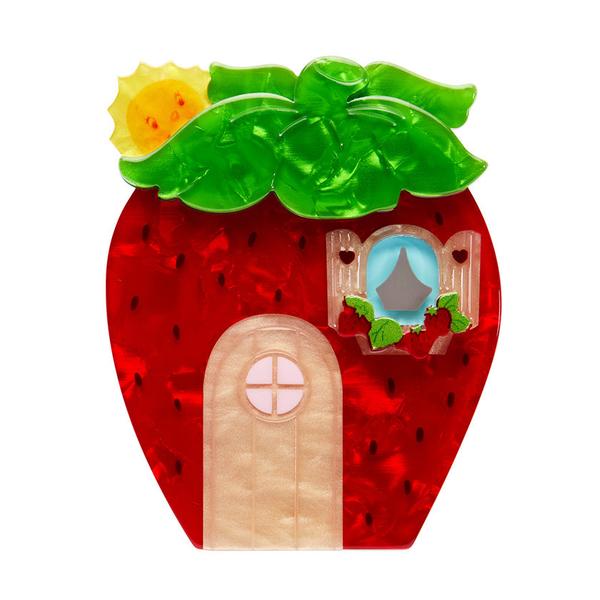 Erstwilder - Berry Happy Home Brooch - 20th Century Artifacts