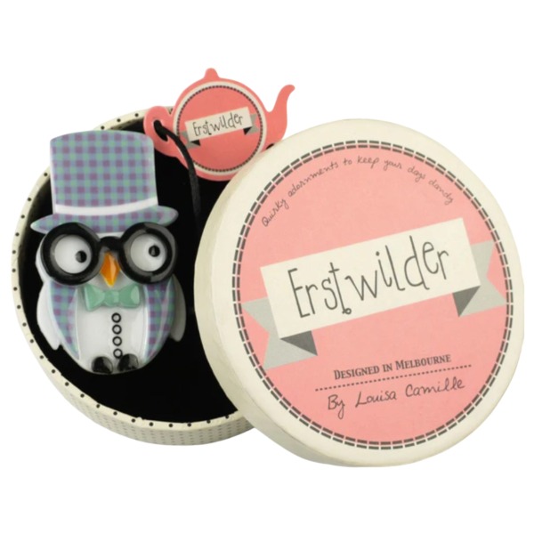 Erstwilder - Bert the Business Penguin Brooch (2014) (pre-loved) - 20th Century Artifacts