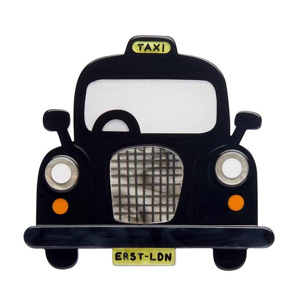 Erstwilder - Black Cab Brooch - 20th Century Artifacts