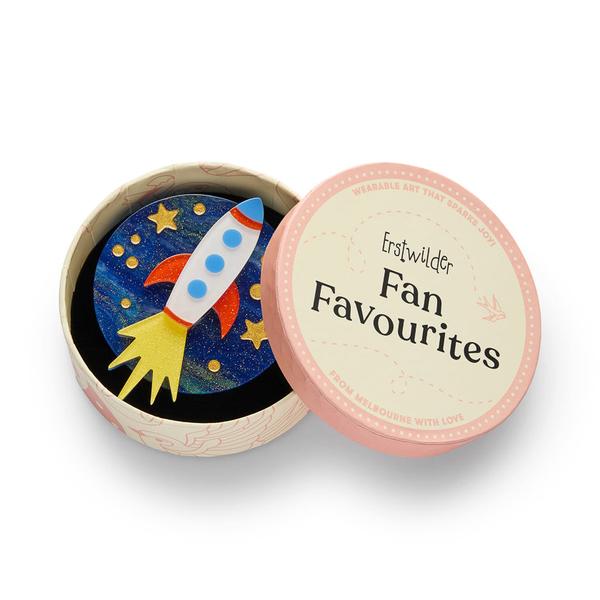 Erstwilder - Blast Off! Brooch - 20th Century Artifacts